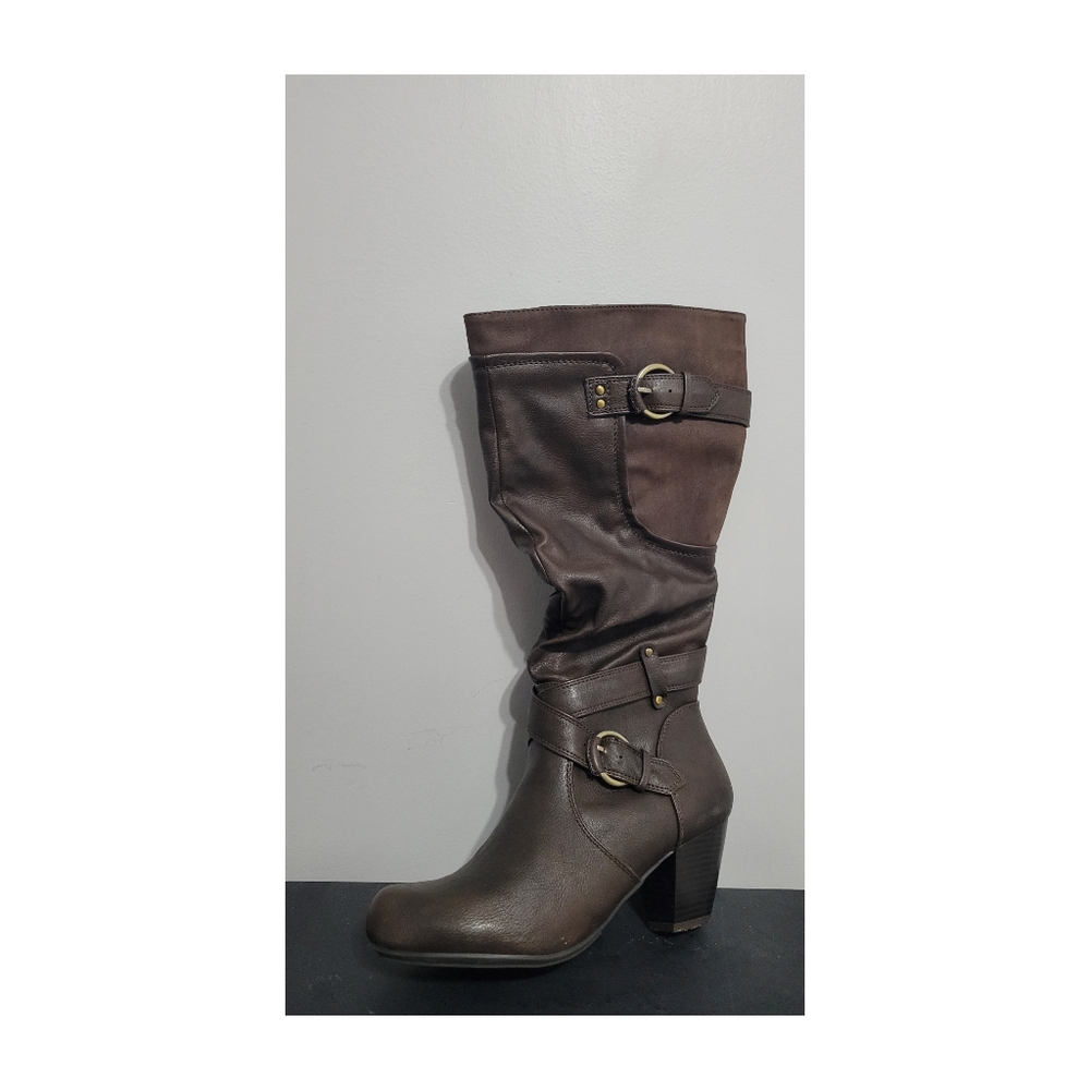 Rialto Womens Coralynn Brown Mid-Calf Boots. Size 6 Medium